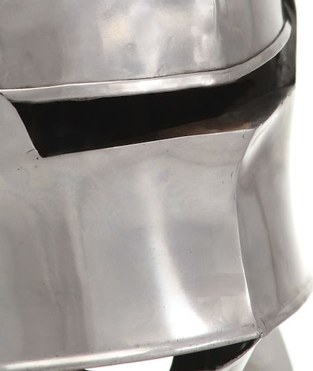 Karneval Ritter-Helm Silber 1Stück