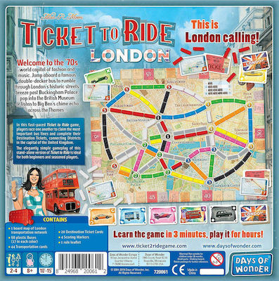 Days of Wonder Board Game Ticket to Ride London for 2-4 Players 8+ years