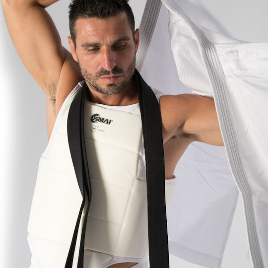 SMAI Karate Chest Protector 600647 WKF Approved White
