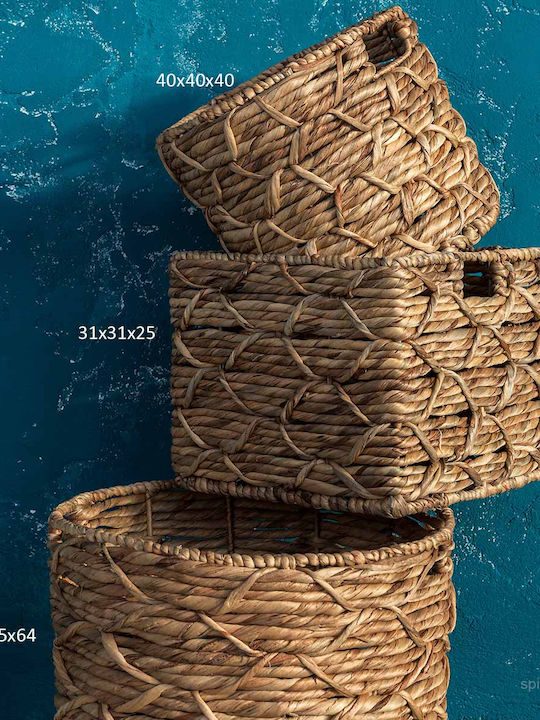 Nima Zoya Декоративна кошница Слама с дръжки Brown 45x45x64бр