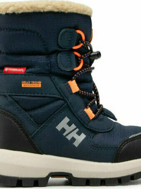 Helly Hansen Silverton Boot Ht Kids Snow Boots with Lace Navy Blue