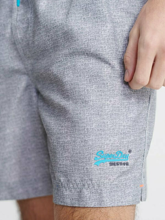 M D1 Men's Swimwear Shorts Gray with Patterns