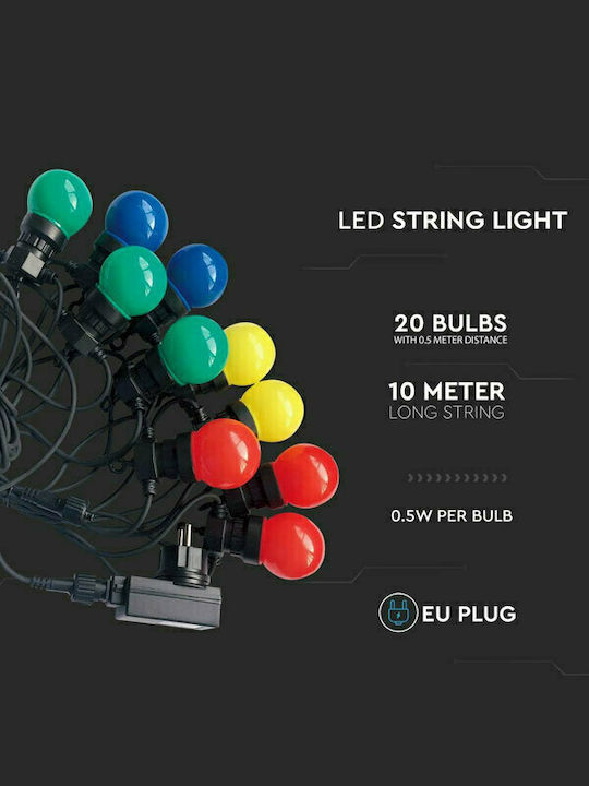 V-TAC Outdoor Light String 10m