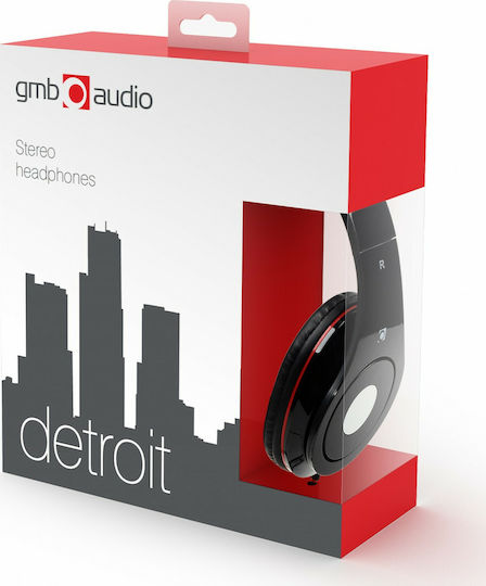 Gembird Detroit Ενσύρματα Over Ear Ακουστικά Μαύρα