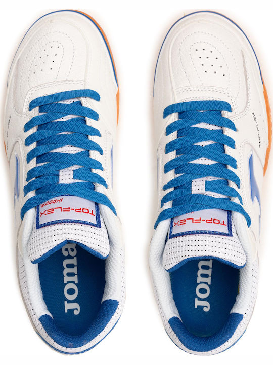 Joma Top Flex Ποδοσφαιρικά Παπούτσια Σάλας IN Λευκά