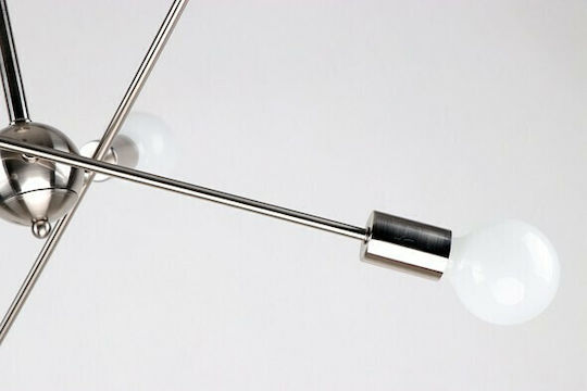 Home Lighting Gwen Hängelampe Silber mit Fassung E27 75x75x57cm.