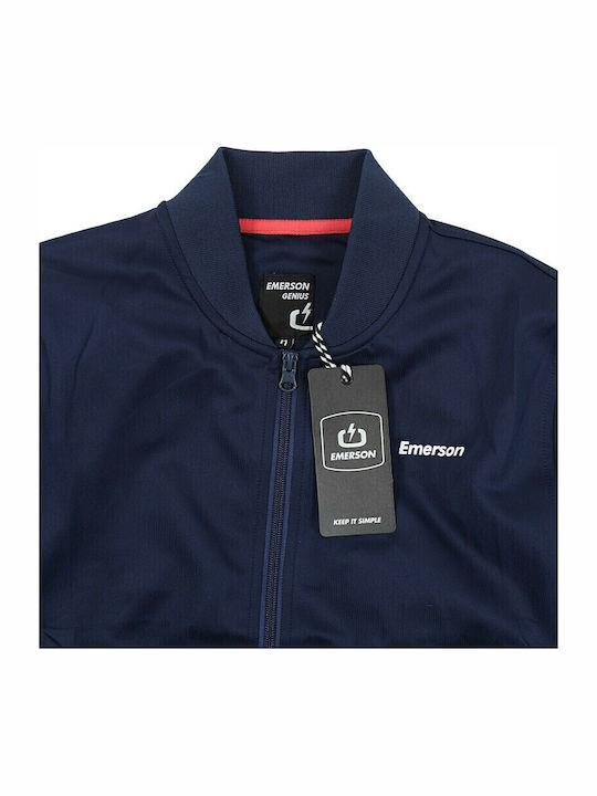 Kurzärmlige Damen-Sportliche Strickjacke Marineblau