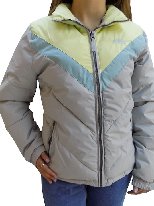 Women's Short Puffer Jacket for Winter