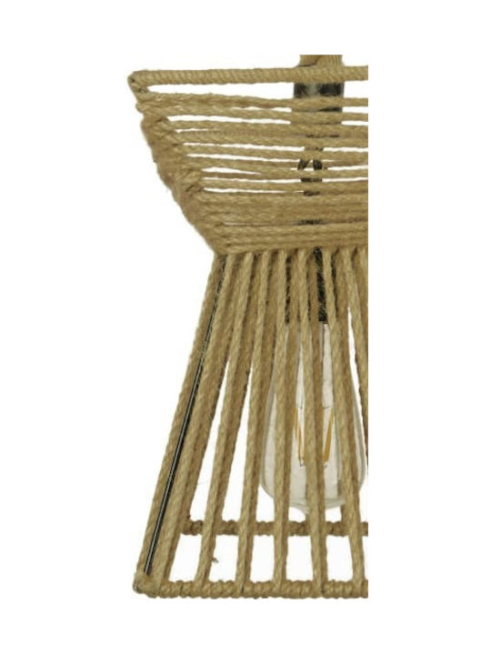 GloboStar Rouge Beige Ceiling Light with Rope for E27 Socket 21x27x27cm