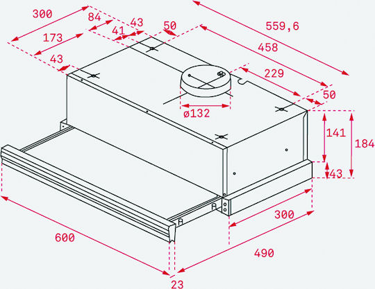 Teka CNL 6415 Συρόμενος Απορροφητήρας 60cm Inox