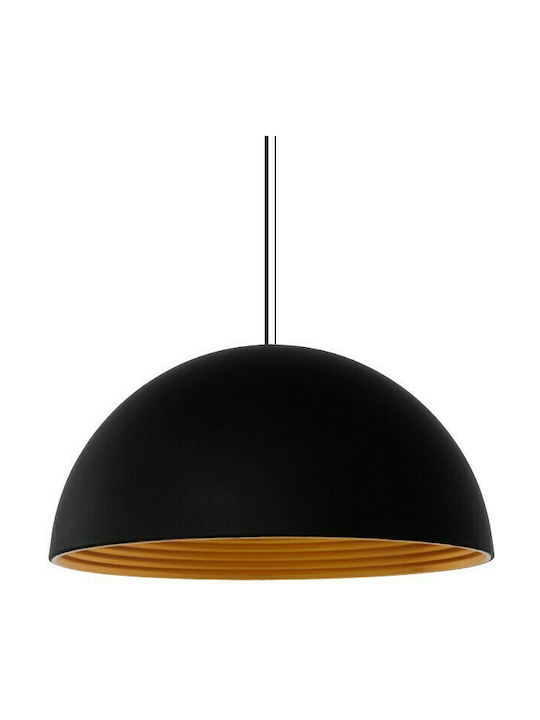 GloboStar Medea Висящо Таванно Осветително Тяло Златиста Камбанка с Цокъл E27 60x30x30см
