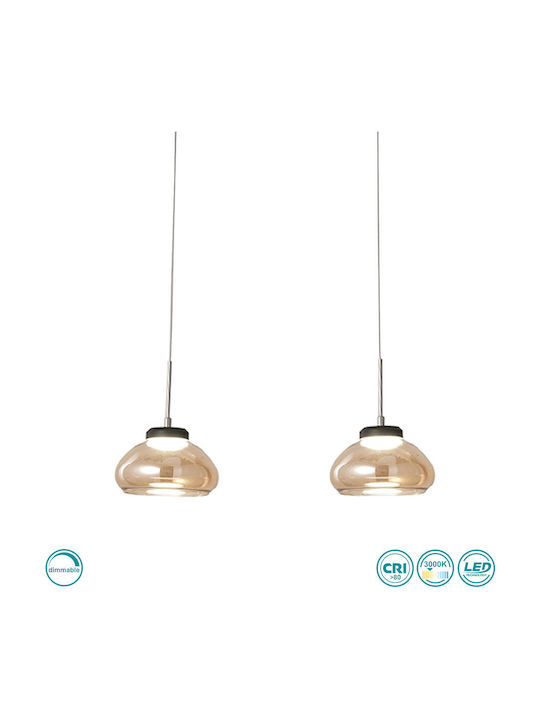 Fabas Luce Arabella Pendant Light LED Rail Honey