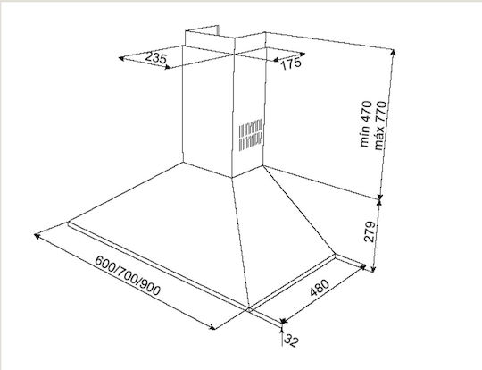 Teka DBP 90 Pro Απορροφητήρας Καμινάδα 90cm Inox