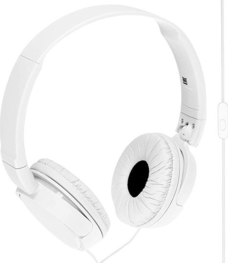 Sony MDR-ZX110AP Wired On Ear Headphones White