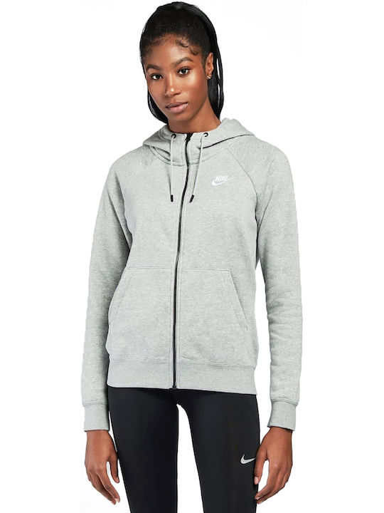 Sportswear Essentials Women's Sweatshirt Jacket Hooded Gray