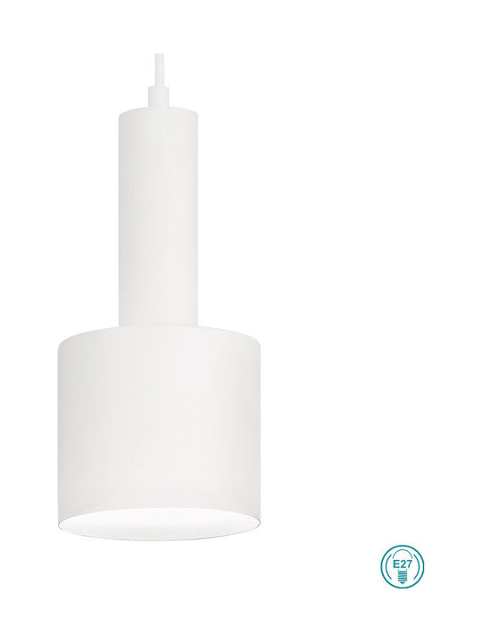 Ideal Lux Holly Pendant Lamp E27 White