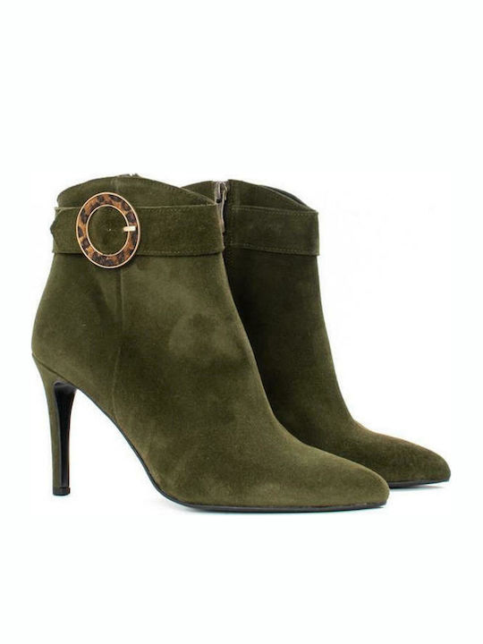 New Matic 516 Suede Women's Ankle Boots Khaki