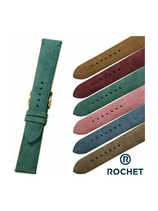 Rochet Megeve Δερμάτινο Λουράκι Καφέ 20mm