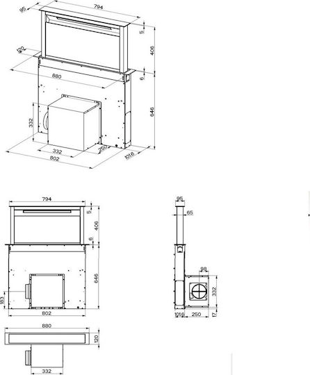 Faber FABULA EVO+WH A90 Μηχανισμός Απορρόφησης 90cm Λευκός