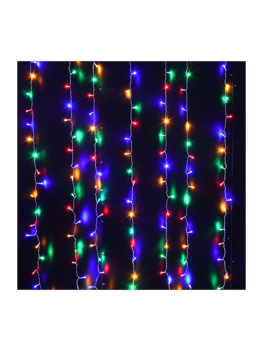 600 Lămpițe LED 6m. x 300buc Multicolore tip Perdea 1buc