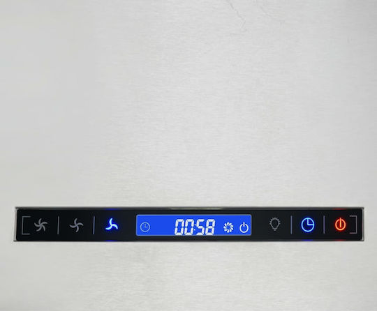 vidaXL Απορροφητήρας Νησίδα 55cm Inox