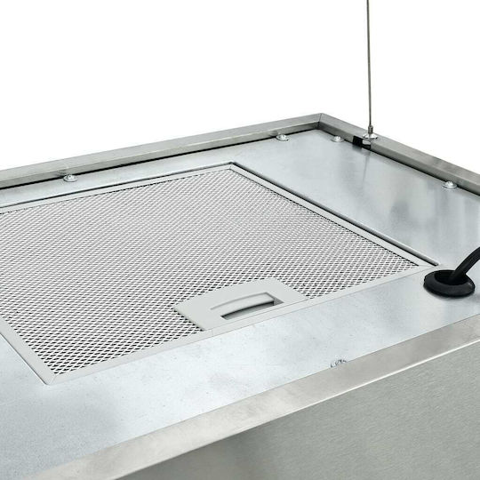 vidaXL Απορροφητήρας Νησίδα 55cm Inox