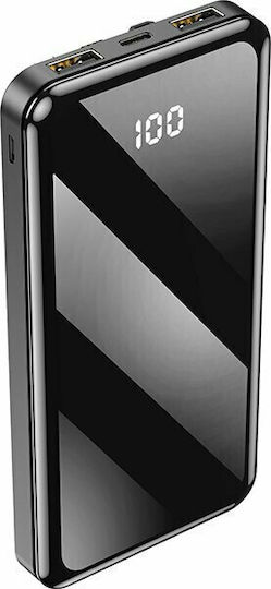 Forever TB-411 Power Bank 10000mAh 10W με 2 Θύρες USB-A Μαύρο