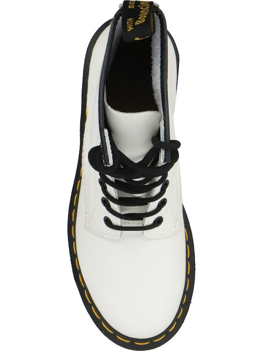 1460 Smooth Leder Stiefeletten Damen Weiß