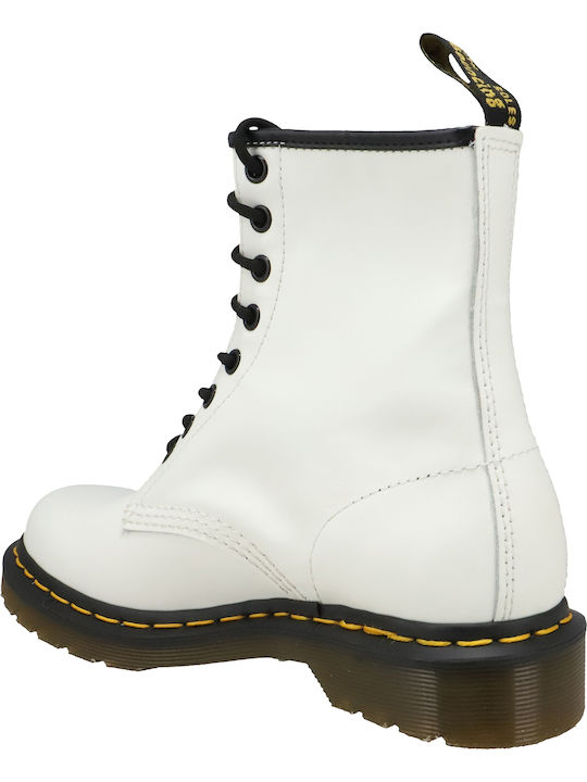 1460 Smooth Leder Stiefeletten Damen Weiß