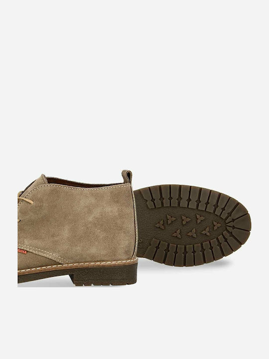 Suede Women's Ankle Boots Brown
