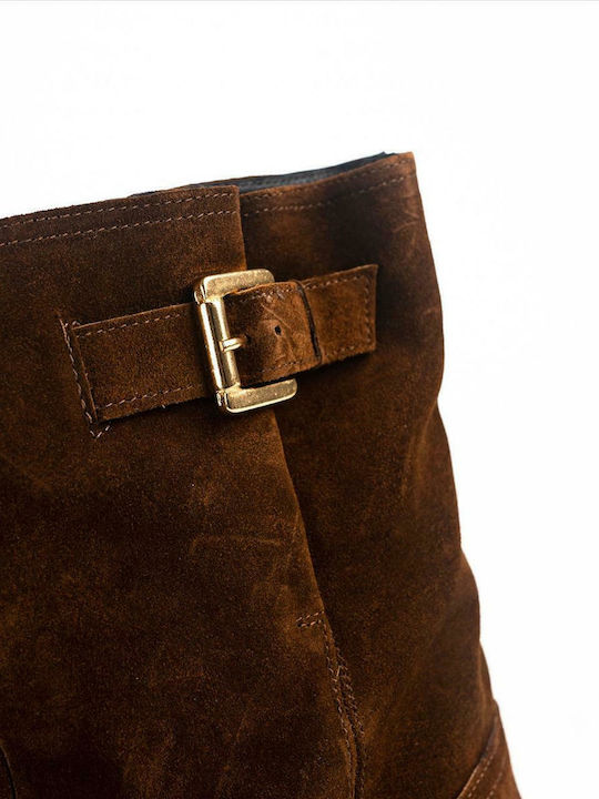 7280 Suede Women's Ankle Boots Tabac Brown