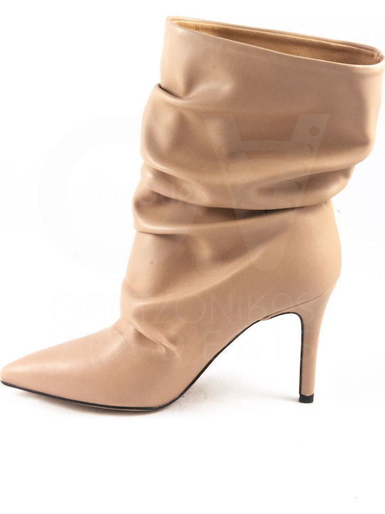Stiefeletten Damen Beige