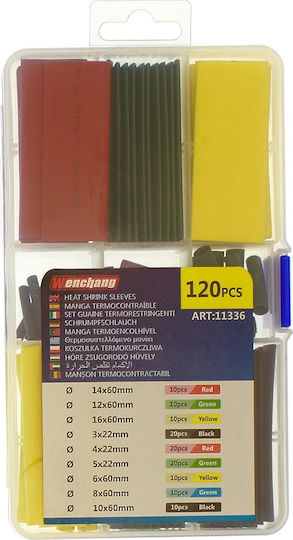 Heat-Shrink Cable Case 120 Pieces Black 120 Pieces 11336