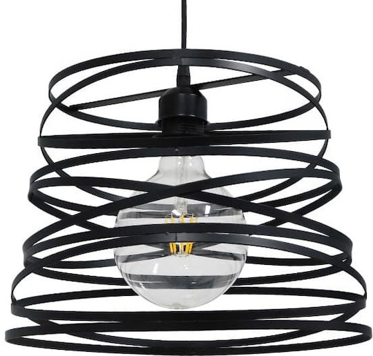 GloboStar Carter Pendant Light Black Grid with Socket E27 32x33x25cm