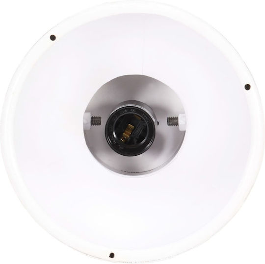 vidaXL Pendant Light White with Socket E27 101x24cm