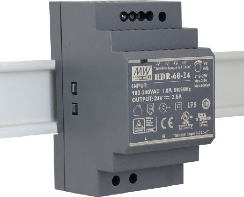 Mean Well DIN Rail Power Supply 3.83A/24V/92W