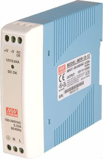 Mean Well DIN-Schienen-Netzteil Mini MDR20-5 mit Ausgang 5V und Leistung 15W 3A