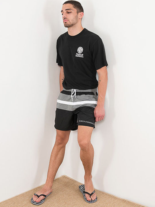Men's Swimwear Shorts Black Striped