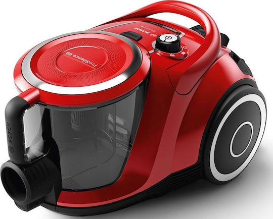 Bosch BGC41Q69 Ηλεκτρική Σκούπα 600W με Κάδο 2.4lt Κόκκινη