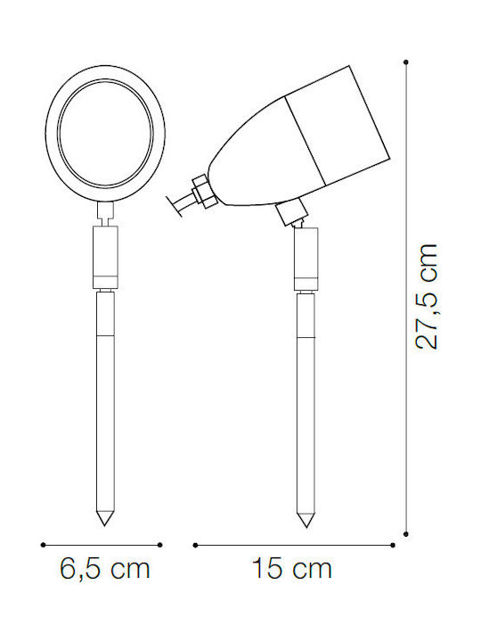 Ideal Lux Φωτιστικό Led Καρφωτό Inside 115412