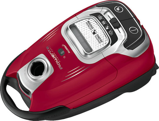 Rowenta Silence Force Allergy+ Ηλεκτρική Σκούπα 400W με Σακούλα 4.5lt Κόκκινη