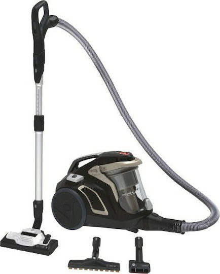 Hoover HP720PET 011 Ηλεκτρική Σκούπα 850W με Κάδο 2lt Μαύρη