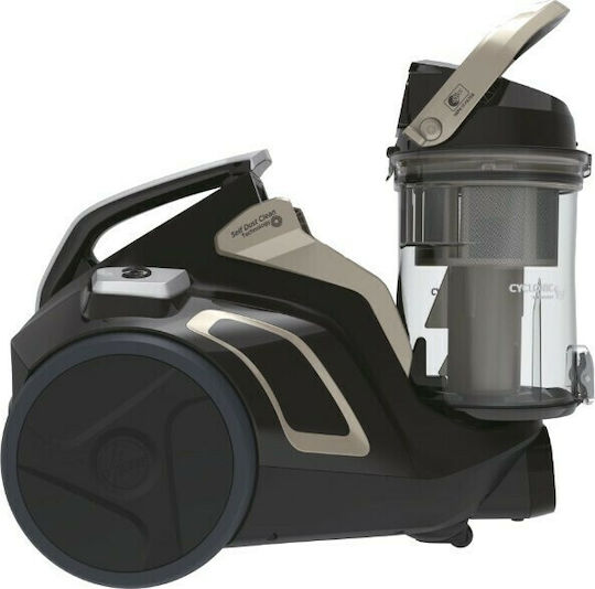 Hoover HP720PET 011 Ηλεκτρική Σκούπα 850W με Κάδο 2lt Μαύρη