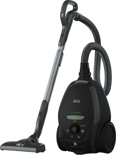 AEG VX82-1-OKO Ηλεκτρική Σκούπα 600W με Σακούλα 3.5lt Μαύρη