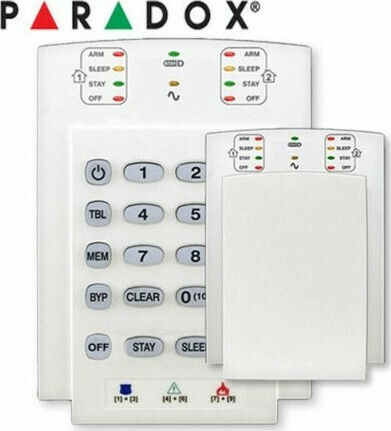 Paradox K10V Sicherheitszugangskontroll-Tastaturen in Weiß Farbe