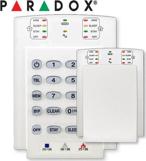 Paradox K10V Sicherheitszugangskontroll-Tastaturen in Weiß Farbe