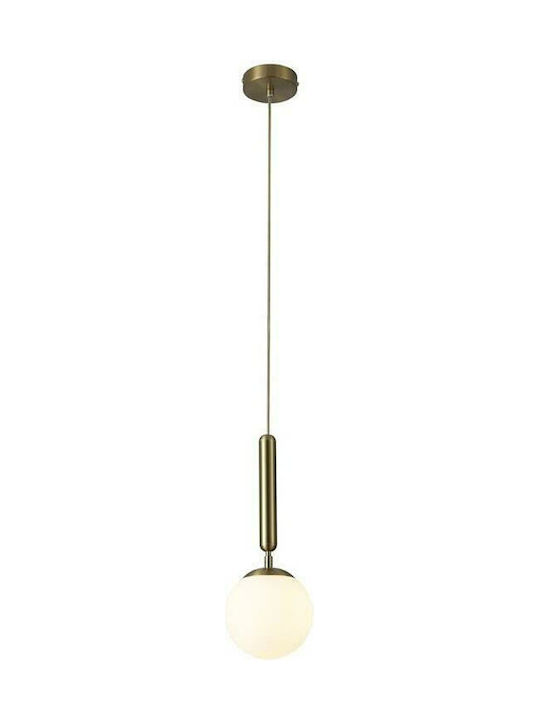 Rabalux Divina Pendant Light Gold Ball with Socket E14, E.14 28x28.5cm