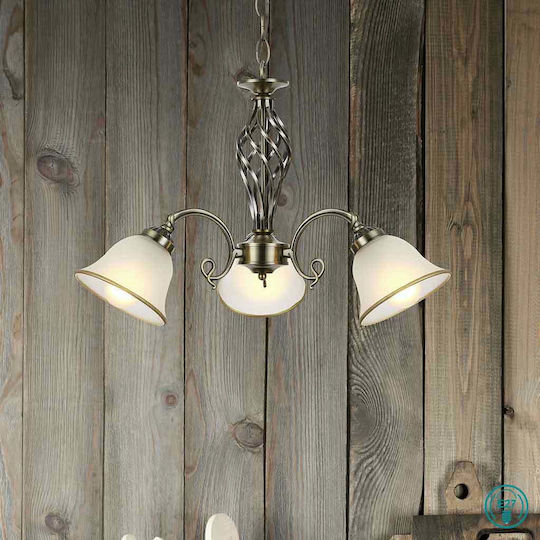Globo Lighting Odin Висящо Осветително Тяло Бронзов с Цокъл E27 60см.