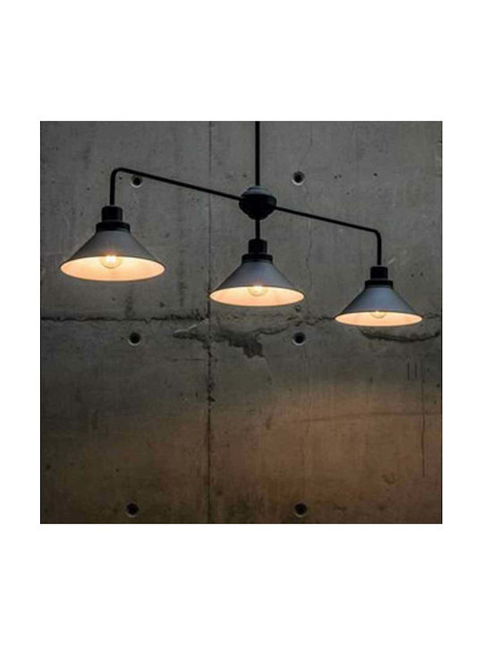 Nowodvorski Craft Pendant Light Three-Light Bell for Socket E27 Black