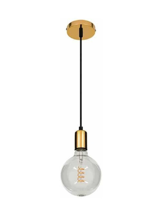 GloboStar Lumi Pendant Light Gold with Socket E27 10.5x118cm